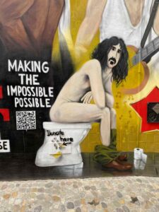 Graffiti, Basel, Gerbergässlein, Frank Zappa